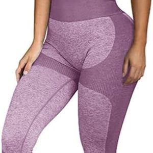 Women’s Workout Sets 2 Piece - Seamless Yoga Leggings and Cross-Strap Sports Bra Gym Outfits Activewear Matching Set